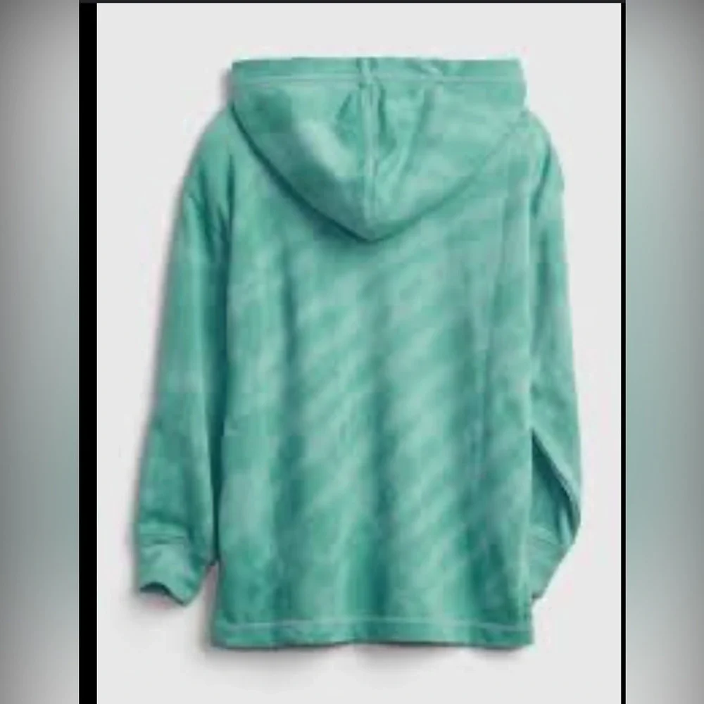 Gap Kids Oversized Hoodie Varsity Green Tie Die Size 14-16.    Adult M.  Unisex